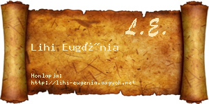 Lihi Eugénia névjegykártya